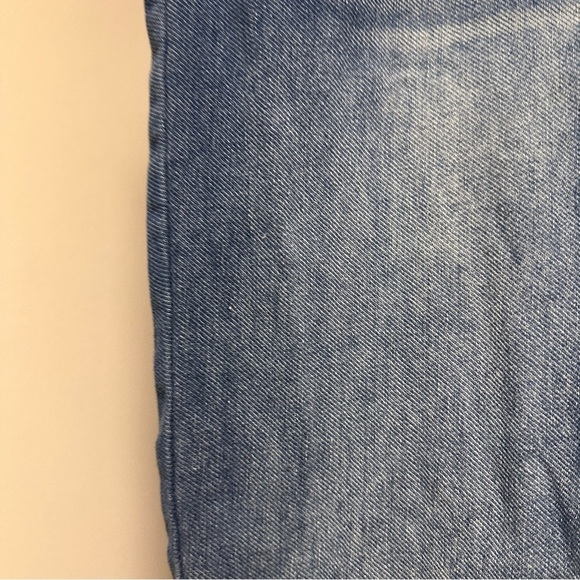 D. Jeans Straight Leg Cuffed Ankle Jeans Medium Wash Whiskered Plus Size 16 - Picture 8 of 14